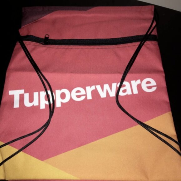 Tupperware Drawstring Backpack -‎ NEW - Picture 4 of 4
